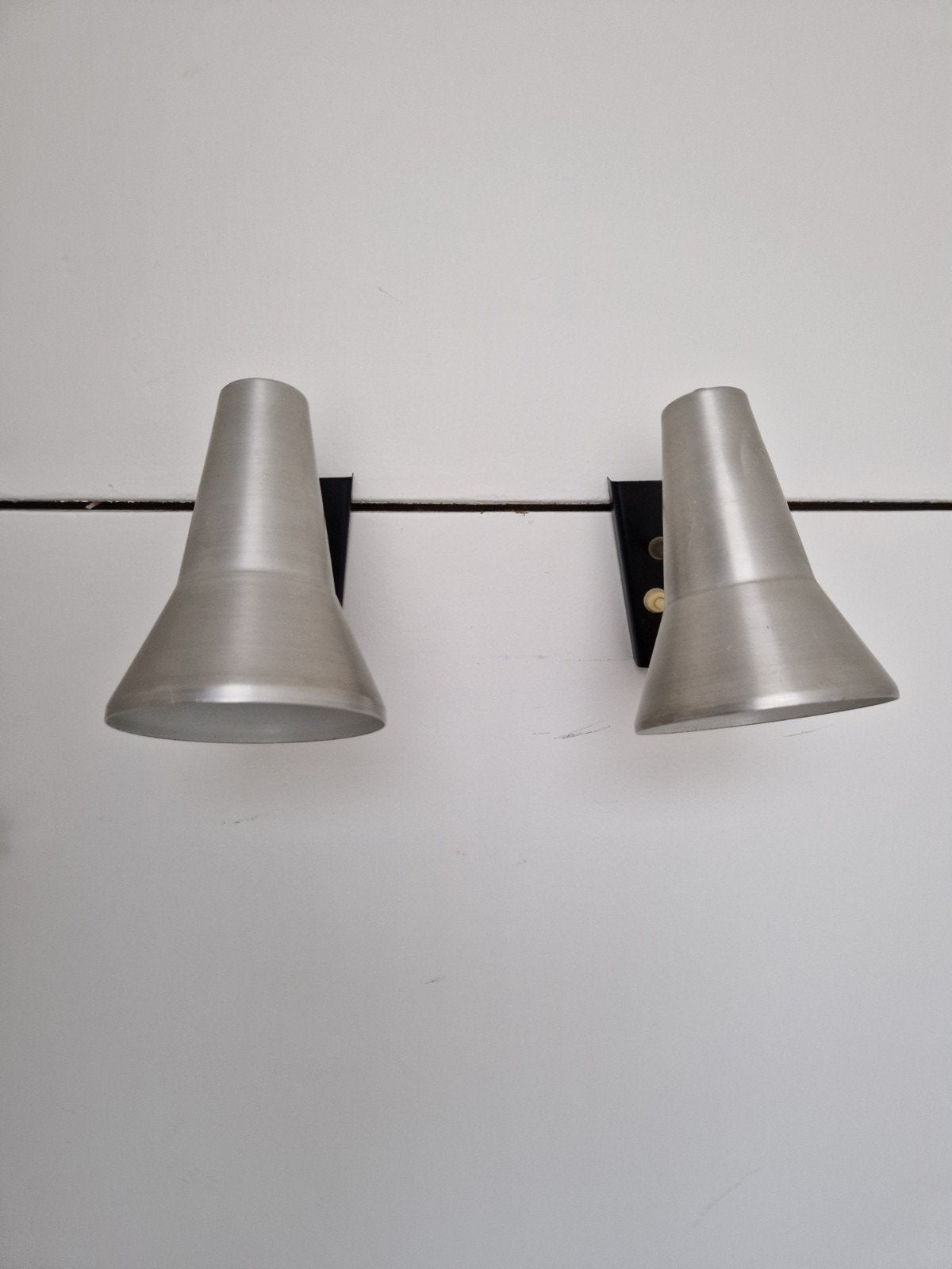 Set van 2 design vintage wandlampen bedlampen hallamp, Ophalen of Verzenden, Zo goed als nieuw