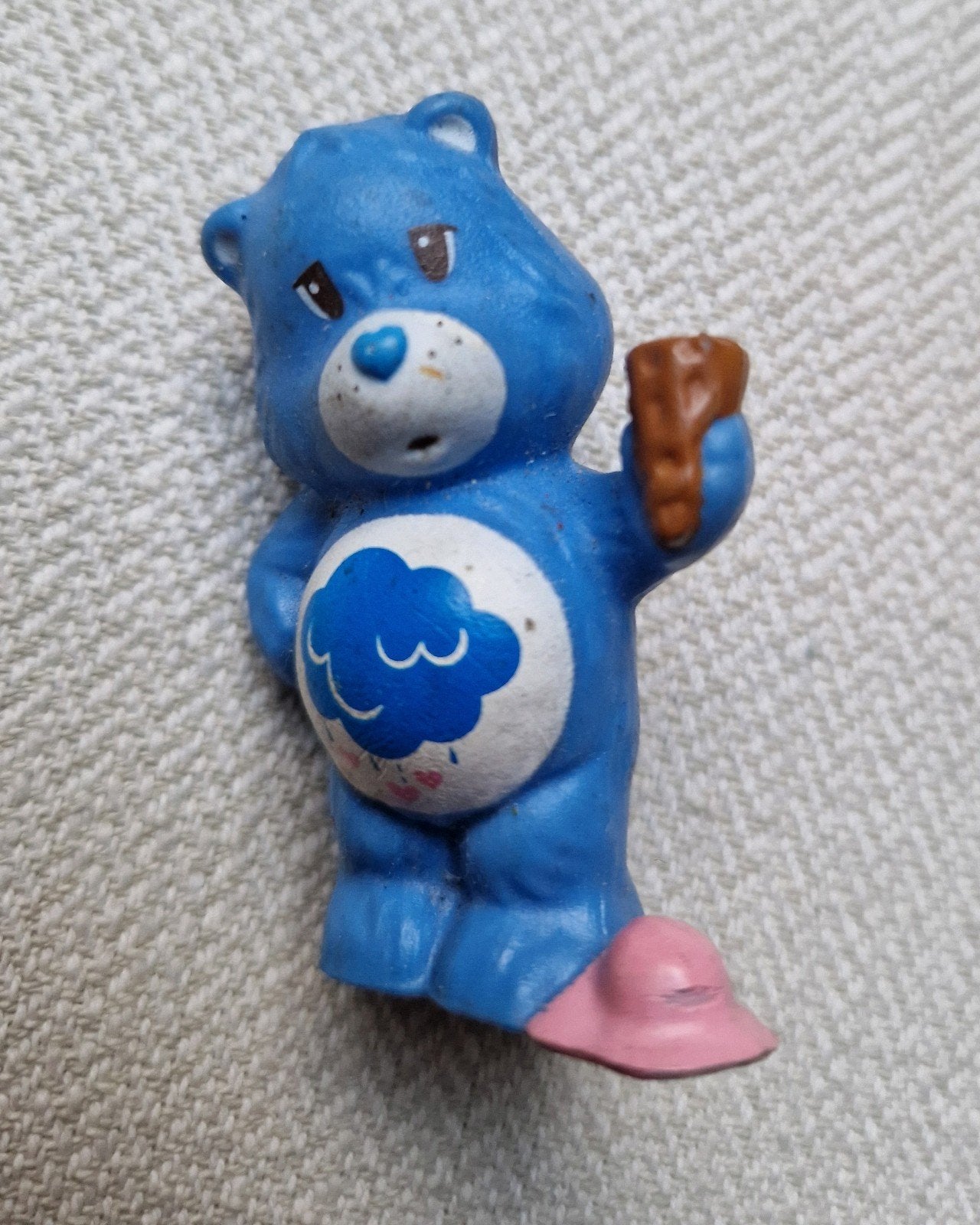 1983 brombeer figurine de troetelbeertjes the carebears care, Ophalen of Verzenden, Actiefiguur of Pop