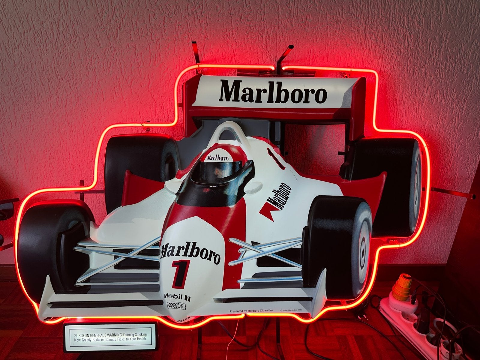 Zeldzaam Marlboro F1 Neon Reclamebord - 110 Volt, Ophalen, Gebruikt, Formule 1