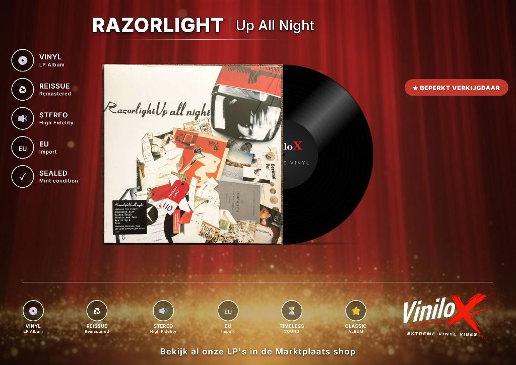 Razorlight – Up All Night | LP, 2010 - 2019, Geseald, Ophalen of Verzenden, 12 inch
