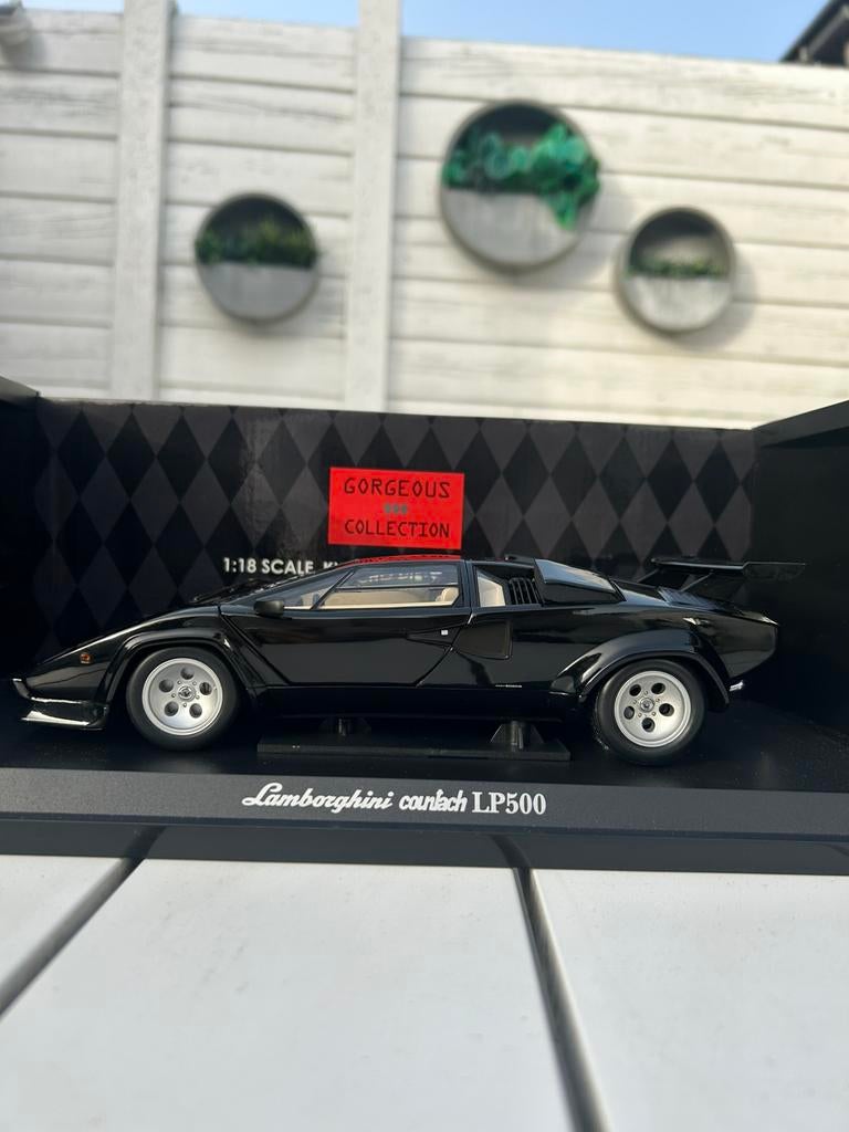 NU OF NOOIT!! PRACHT LAMBORGHINI COUNTACH 5000S LP500 KYOSHO, Ophalen of Verzenden, Zo goed als nieuw, Auto, Kyosho