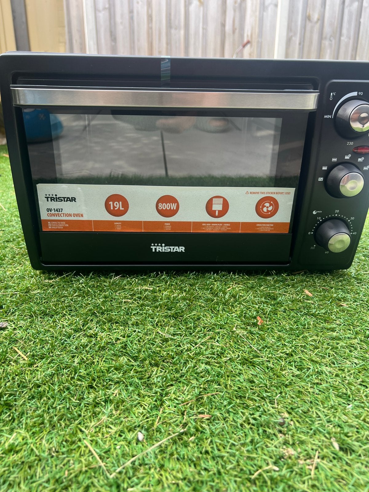 Tristar OV-1437 Convectieoven - 19L, 800W, Witgoed en Apparatuur, Minder dan 45 cm, Oven, Hete lucht, Ophalen of Verzenden