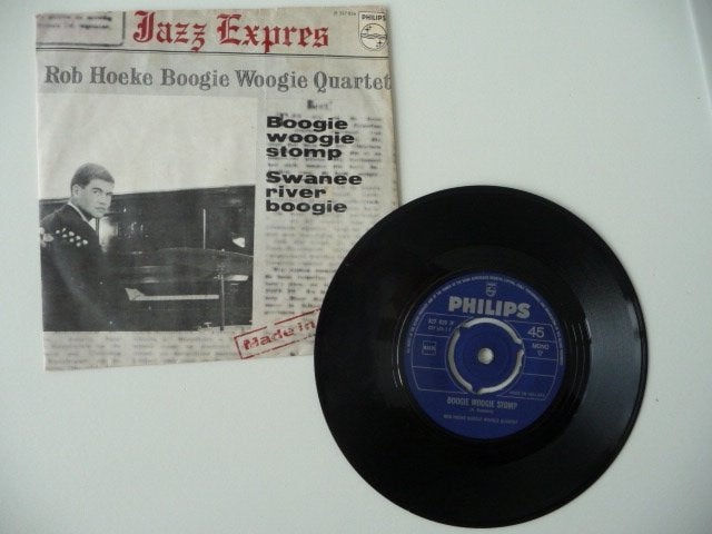 single ROB HOEKE BOOGIE WOOGIE QUARTET -BOOGIE WOOGIE STOMP, Cd's en Dvd's, Vinyl Singles, 7 inch, Ophalen of Verzenden, Zo goed als nieuw