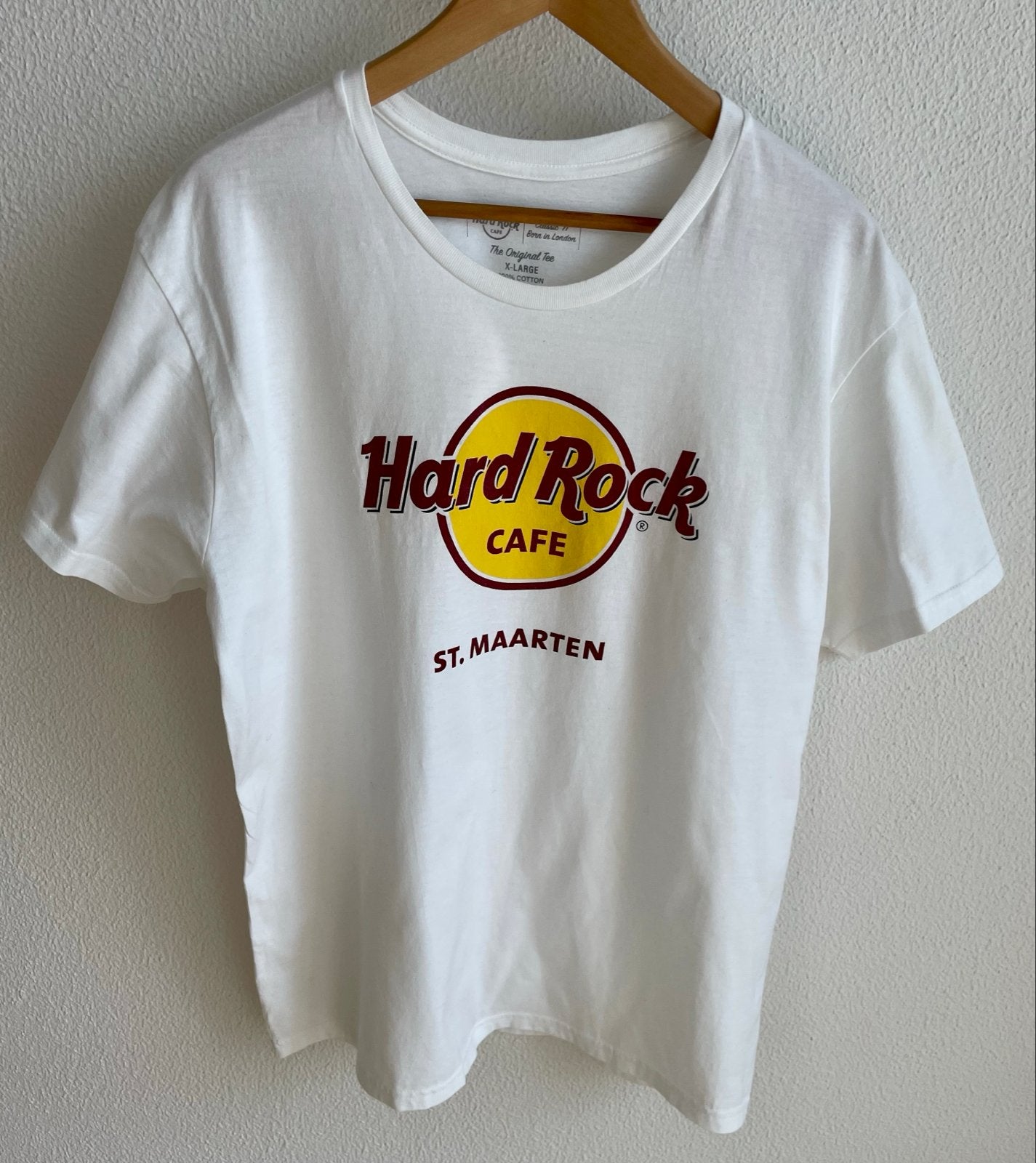 Hard Rock Cafe St. Maarten T-shirt, Ophalen of Verzenden, Zo goed als nieuw, Maat 56/58 (XL), Wit