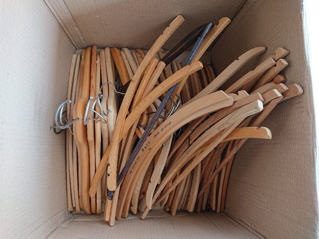 Houten Kledinghangers, Kleding | Dames, Kledinghangers, Ophalen, Gebruikt, Hout