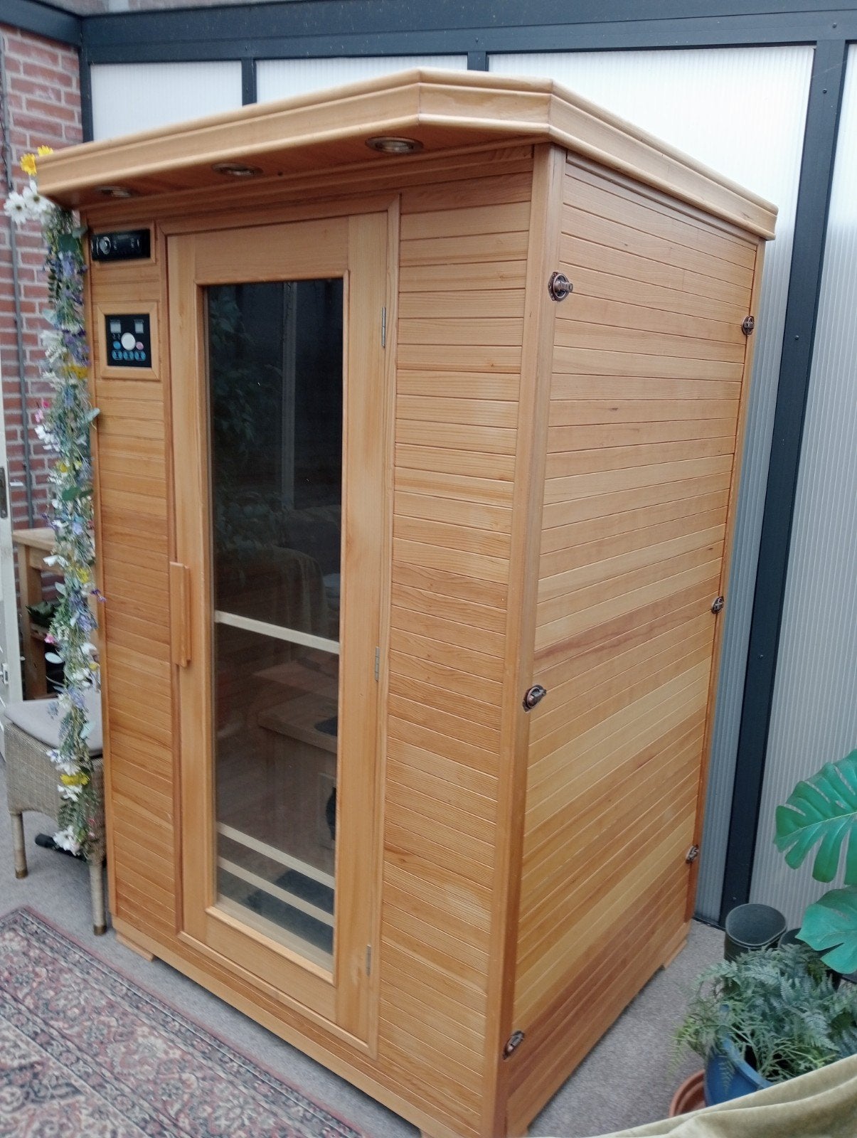 Infrarood Sauna voor 2 personen, Ophalen, Zo goed als nieuw, Infrarood, Complete sauna