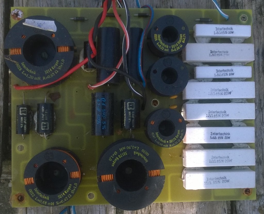 Luidsprekerfilter 2-weg, 250 Watt, Audio, Tv en Foto, Luidsprekers, Gebruikt, Overige typen, Ophalen of Verzenden, Nb