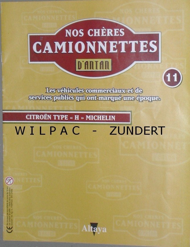 Boekje nos. Cheres. Camionnettes. Ixo altaya 11. Citroen hy., Boeken, Ophalen of Verzenden, Nieuw, Citroën