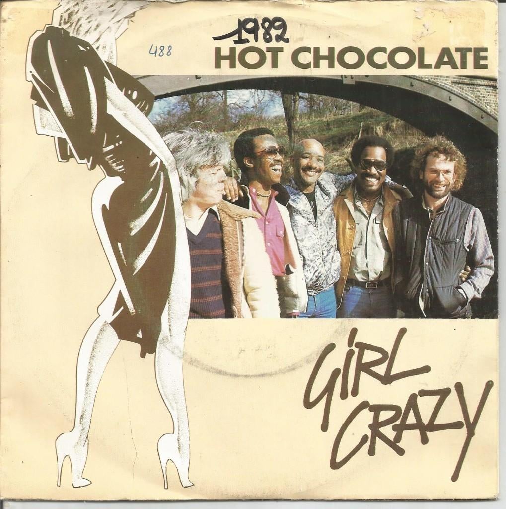 Hot Chocolate : Girl crazy (1982), Fotohoes, Ophalen of Verzenden, Gebruikt, Pop