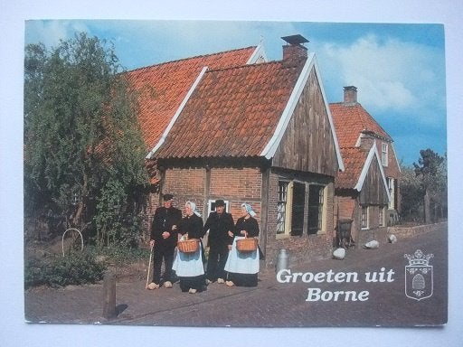 R68 Groeten uit Borne - Klopjeswoningen, Verzamelen, Verzenden, 1980 tot heden, Gelopen, Overijssel