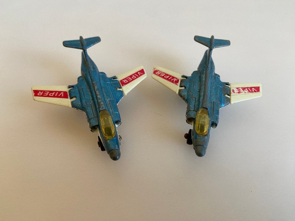 Vintage Matchbox Vliegtuig Viper No 2 S Jet 1981, Ophalen of Verzenden, Gebruikt, Schaalmodel