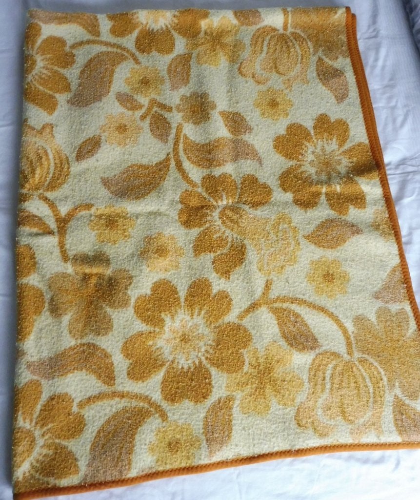Mooie vintage deken 180 x 230 cm kleed plaid, Ophalen, Gebruikt