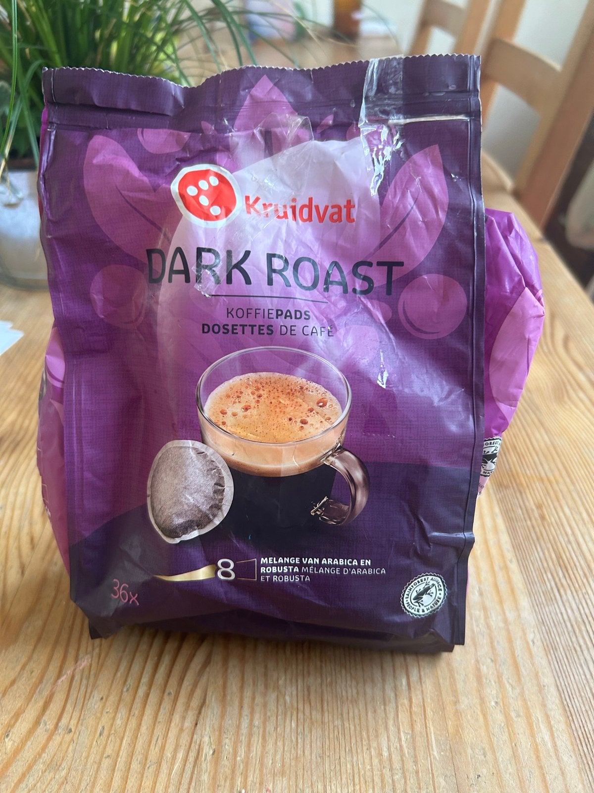 Kruidvat Dark Roast Koffiepads - zo’n 10 stuks, Ophalen