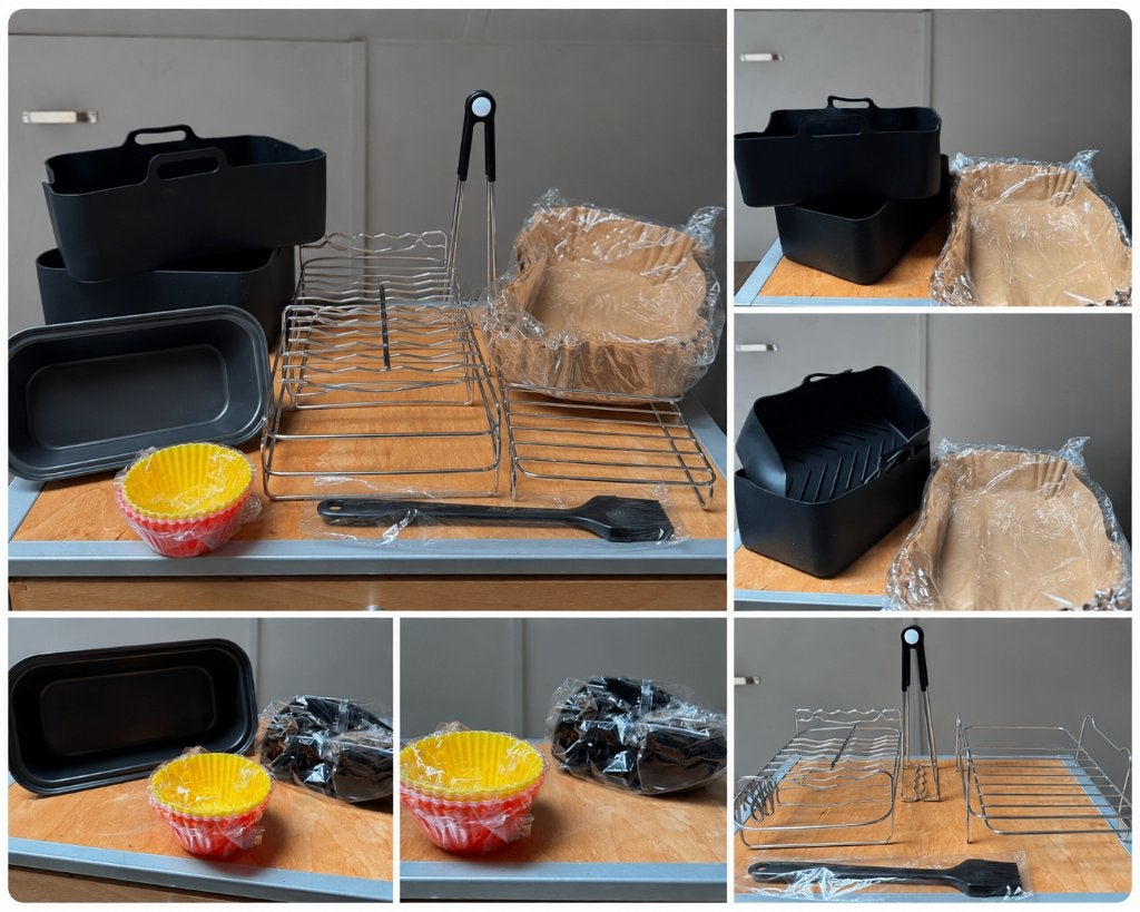 Nieuw: 28-delige airfryer accessoireset o.a. voor Philips, Overige typen, Nieuw, Ophalen of Verzenden, Meerkleurig