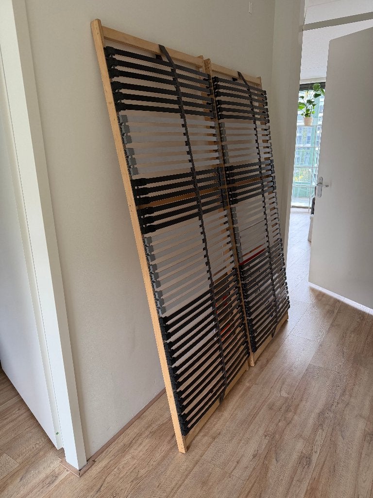 ZGAN Lattenbodem LEIRSUND 160x200 Ikea, Huis en Inrichting, Ophalen, Tweepersoons, Zo goed als nieuw, Bedbodem