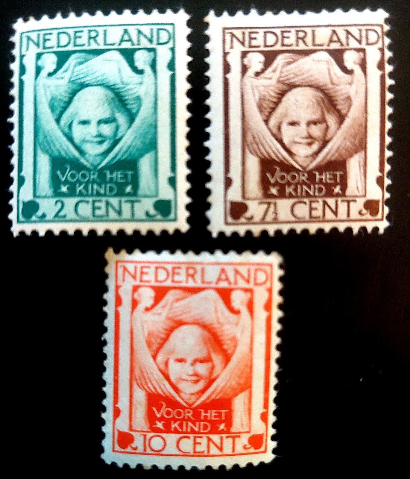 Postzegels Nederland 1924  Nvph 141-143., Ophalen of Verzenden, T/m 1940, Gestempeld