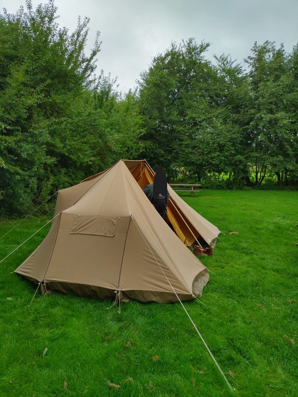 ESVO Mohawk met extra slaapvertrek en keuken, Caravans en Kamperen, Tenten, Ophalen, Gebruikt, Tot en met 4