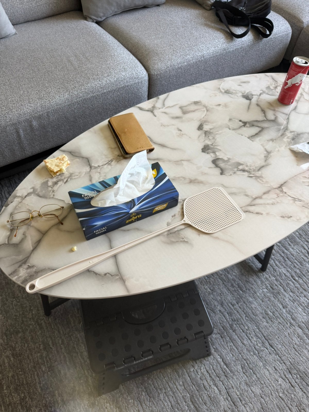 Salon tafel, Huis en Inrichting, Tafels | Salontafels, 100 tot 150 cm, Zo goed als nieuw, Rechthoekig, 50 tot 100 cm