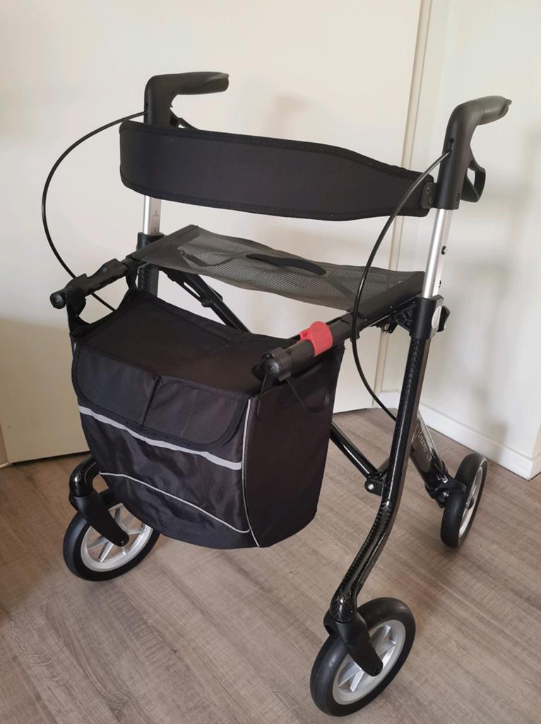 Lichtgewicht rollator Streamer CF maat L, Diversen, Rollators, Zo goed als nieuw, Opvouwbaar, Ophalen of Verzenden