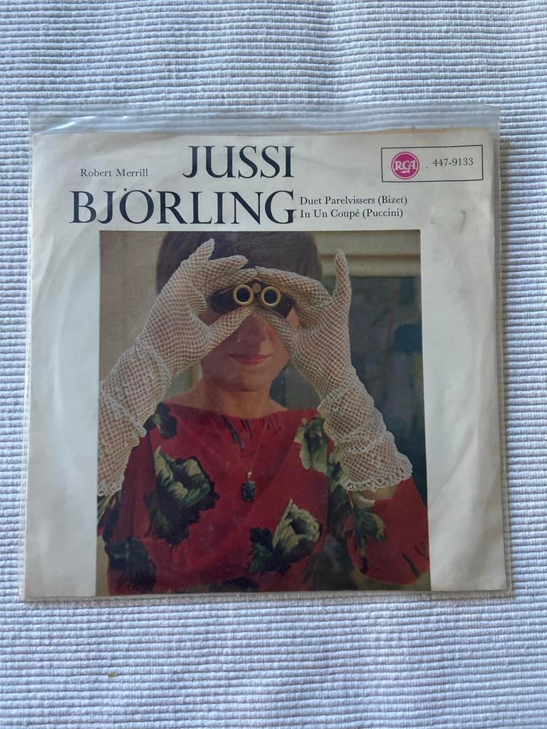 Jussi Björling - Duet Parelvissers (Bizet) / In Un Coupé (Pu, Gebruikt, Opera of Operette, Ophalen of Verzenden, 7 inch