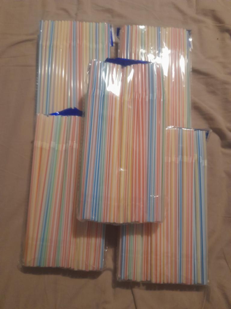 plastic rietjes 100 per pakje  1.35, Ophalen of Verzenden, Nieuw