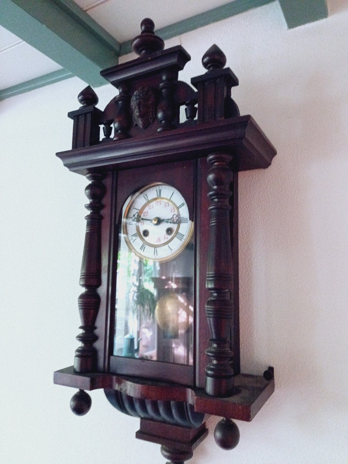 Antieke regulator klok  begin vorige eeuw €50,-, Ophalen of Verzenden