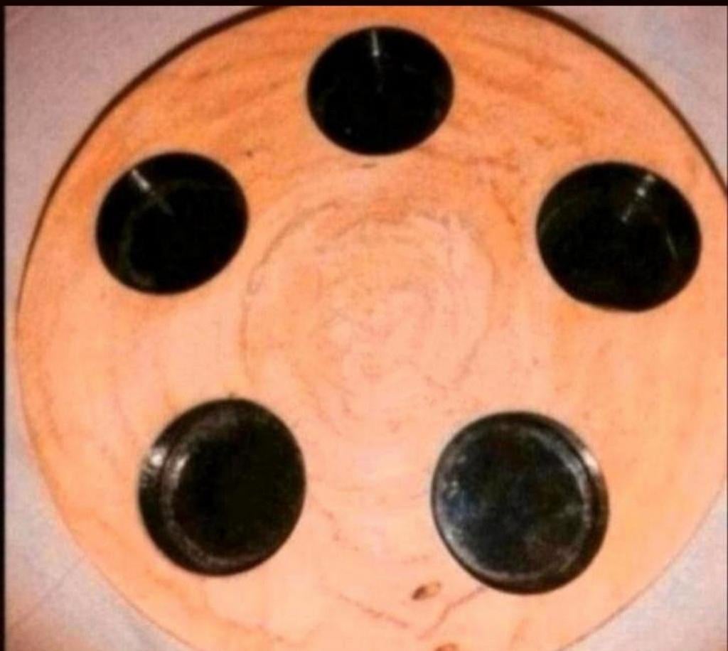 Houten kandelaar voor 5 waxinelichten. Nieuw, Ophalen of Verzenden, Nieuw, Hout, Minder dan 25 cm