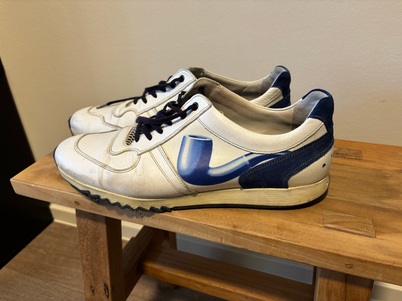 Floris Van Bommel sneakers, z.g.a.n. maat 45, Kleding | Heren, Verzenden, Zo goed als nieuw, Wit, Sneakers of Gympen
