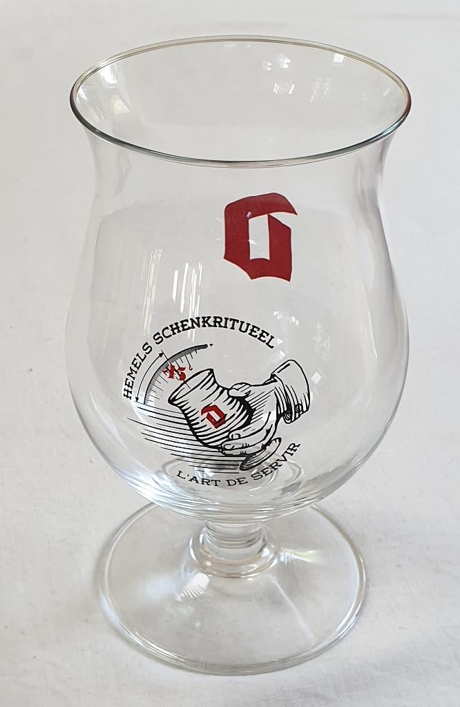 Duvel bierglas hemels schenkritueel, 2020, z.g.a.n., Verzenden, Zo goed als nieuw, Glas of Glazen, Duvel