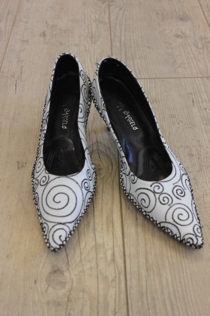 Paloma Barcelo zwart/witte hakken maat 39, Pumps, ., Zwart, Ophalen of Verzenden