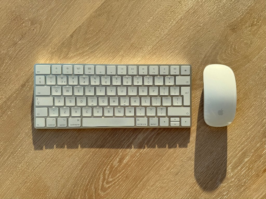 Apple Magic Keyboard 2 (A1644) & Magic Mouse 2 (A1657), Computers en Software, Toetsenborden, Gebruikt, Ophalen of Verzenden, Draadloos