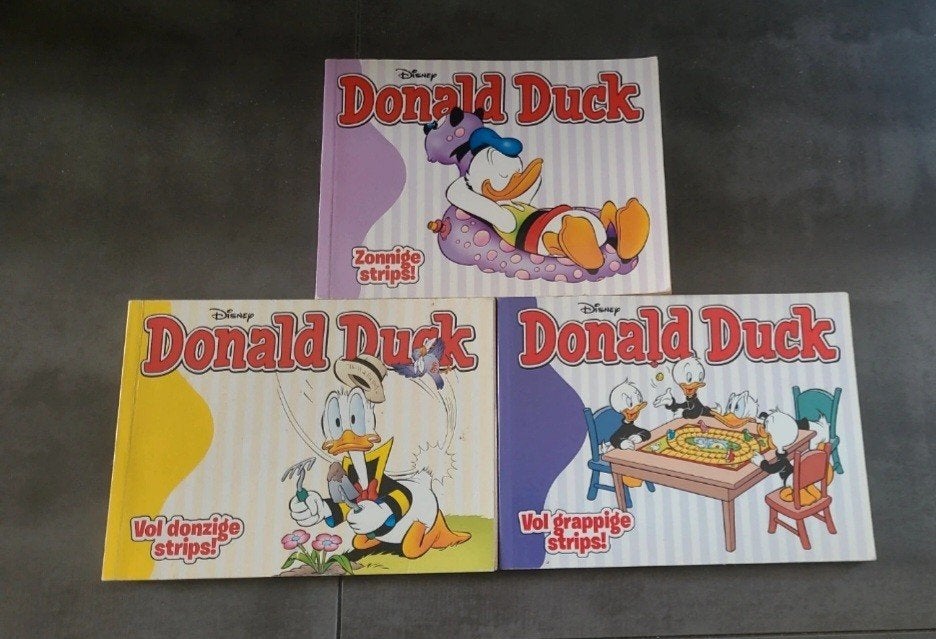 Donald Duck stripboeken - 3 stuks, Boeken, Stripboeken, Gelezen, Meerdere stripboeken, Ophalen of Verzenden