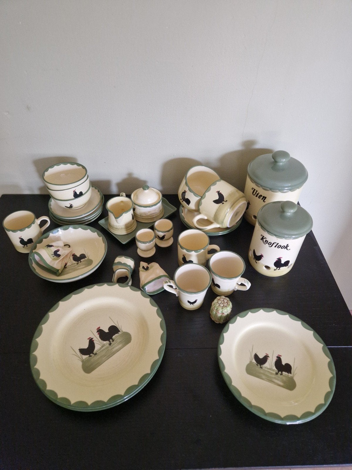 Zeller Keramiek 'Hahn und Henne' Servies - Grote Set, Ophalen of Verzenden