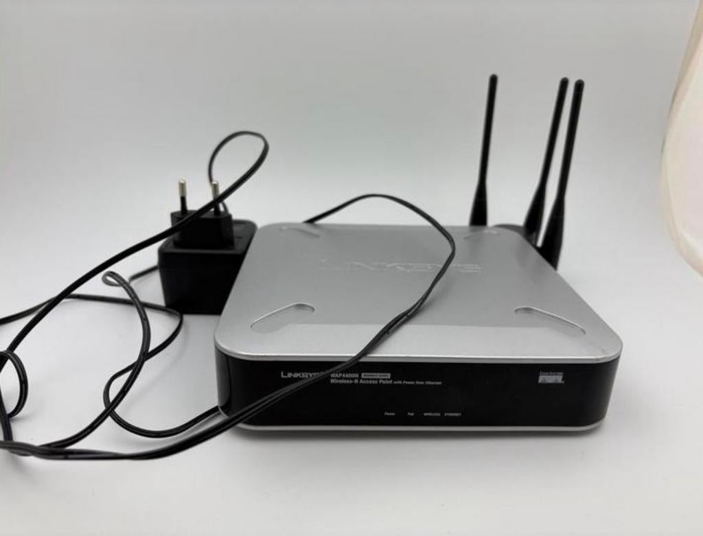 Linksys WAP4400N Wireless-N Access Point met adapter, Computers en Software, Ophalen of Verzenden, Gebruikt