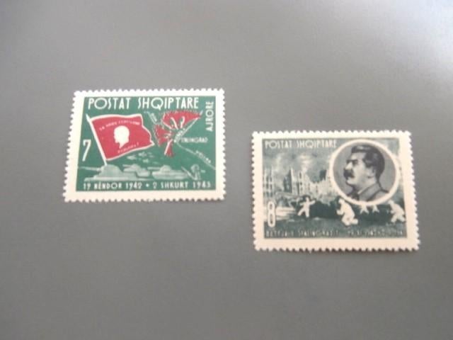 Postzegels Albanië Shqiperia 1963 Stalingrad Battle, Verzenden, Overige landen, Postfris