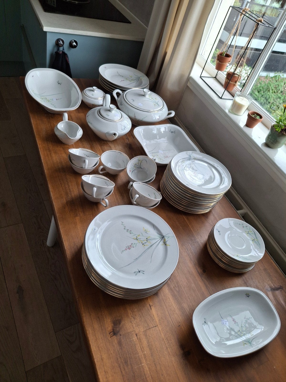 Uitgebreid Bareuther Victoria Porselein Servies 7743, Ophalen of Verzenden