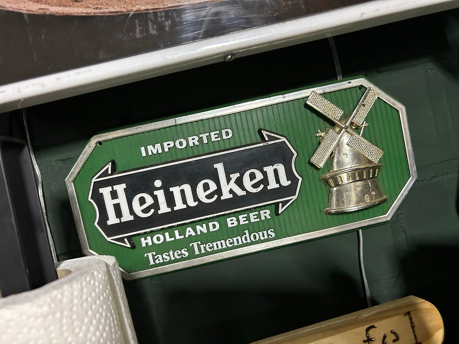 Origineel 3D Heineken Reclamebord, Verzamelen, Ophalen of Verzenden, Gebruikt, Reclamebord