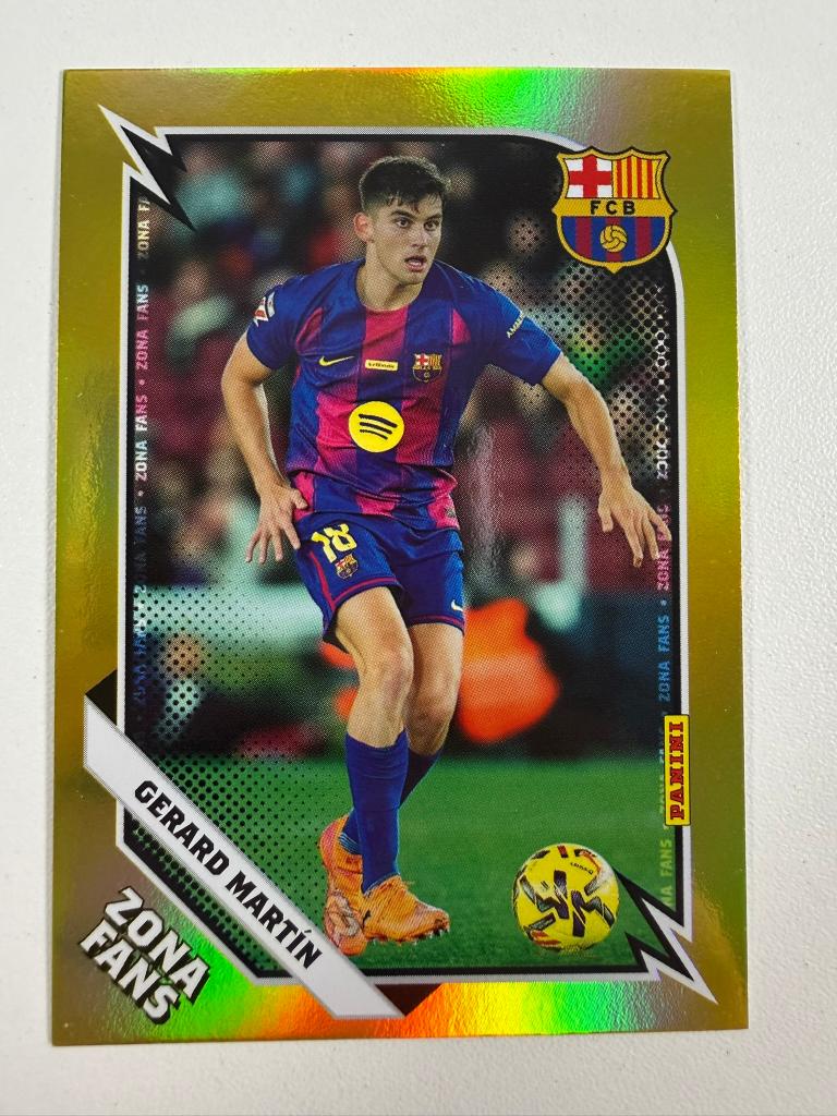 Gerard Martin Gold Zona Fans Panini Club FC Barcelona, Ophalen of Verzenden, Nieuw, Buitenlandse clubs, Poster, Plaatje of Sticker