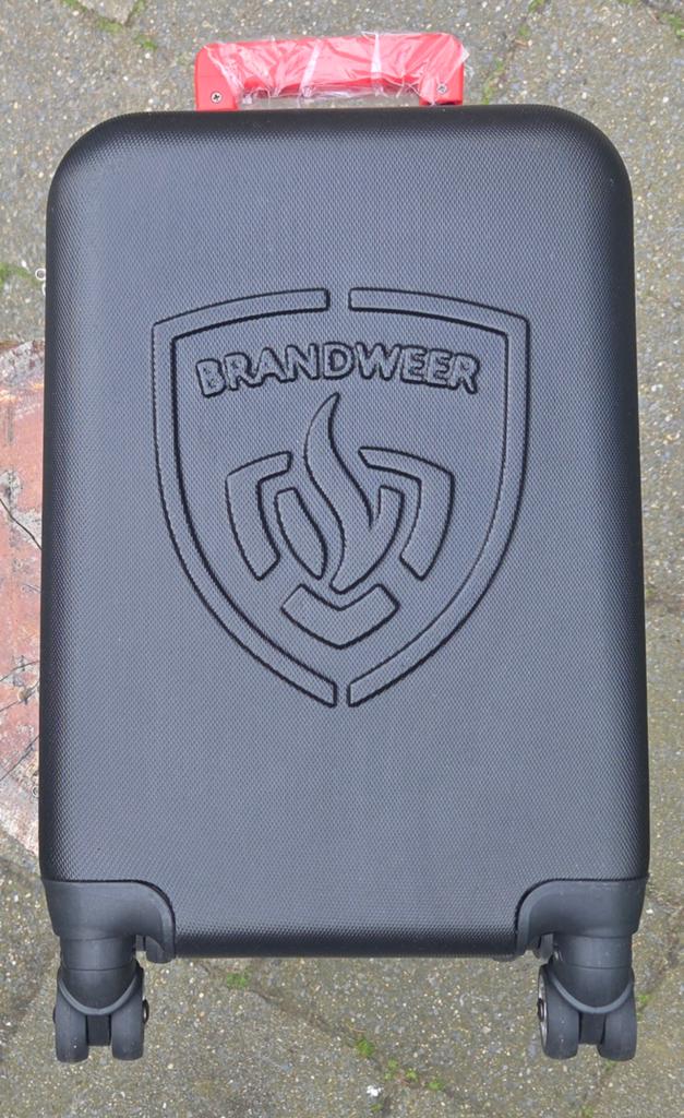 Brandweer Koffer - Collectors item - uniek, Sieraden, Tassen en Uiterlijk, Koffers, Wieltjes, 50 tot 60 cm, Hard kunststof, Nieuw