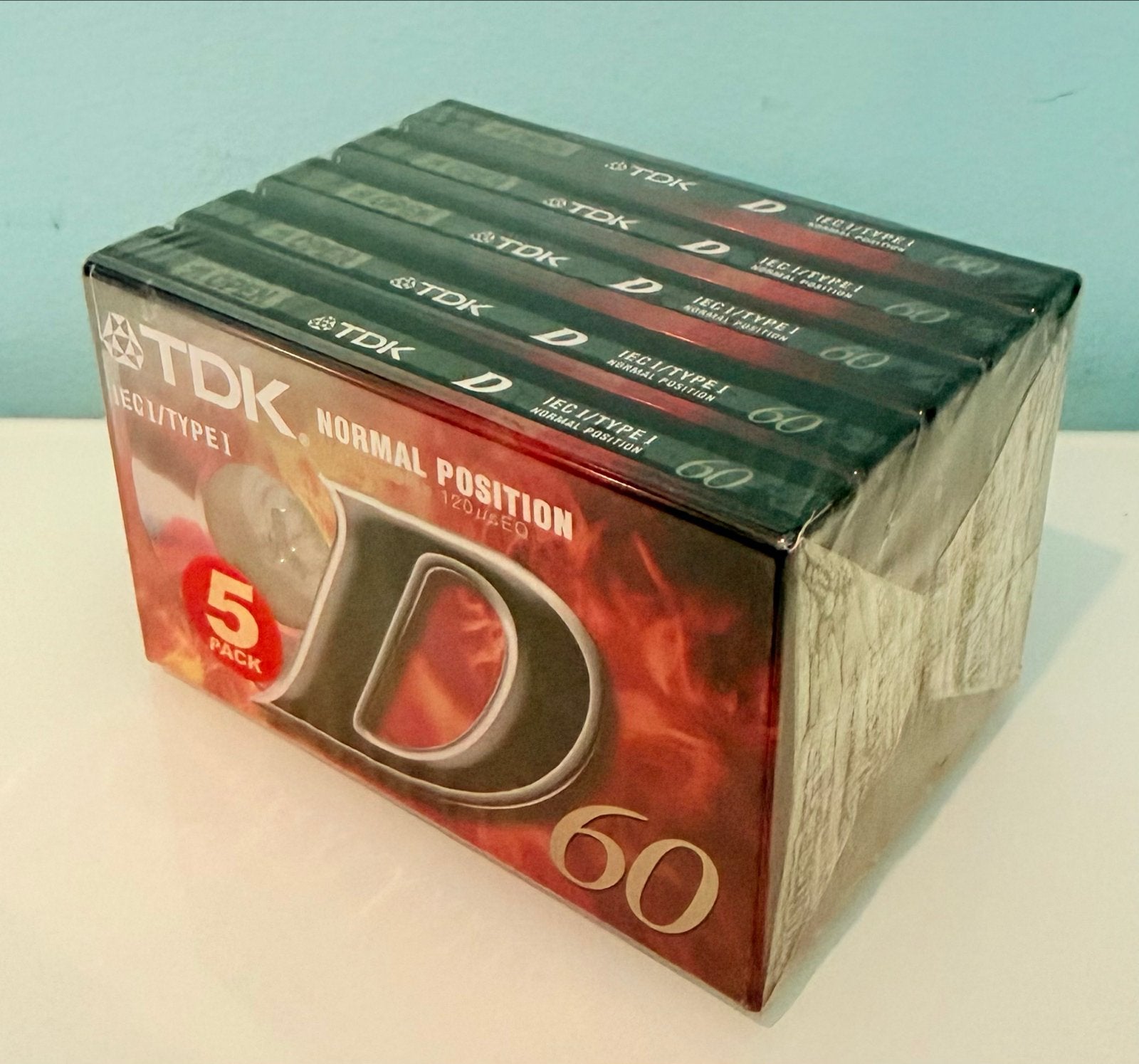 TDK D 60 Normal Position Cassettebandjes - 5-pack, 2 t/m 25 bandjes, ., Overige genres, Ophalen of Verzenden