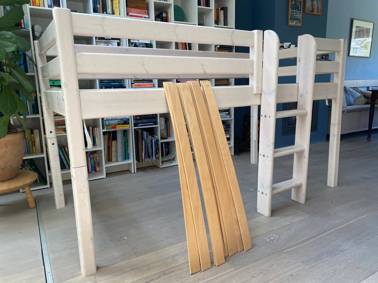 Flexa hoogslaper, Ophalen, Gebruikt, Eenpersoons, Minder dan 160 cm