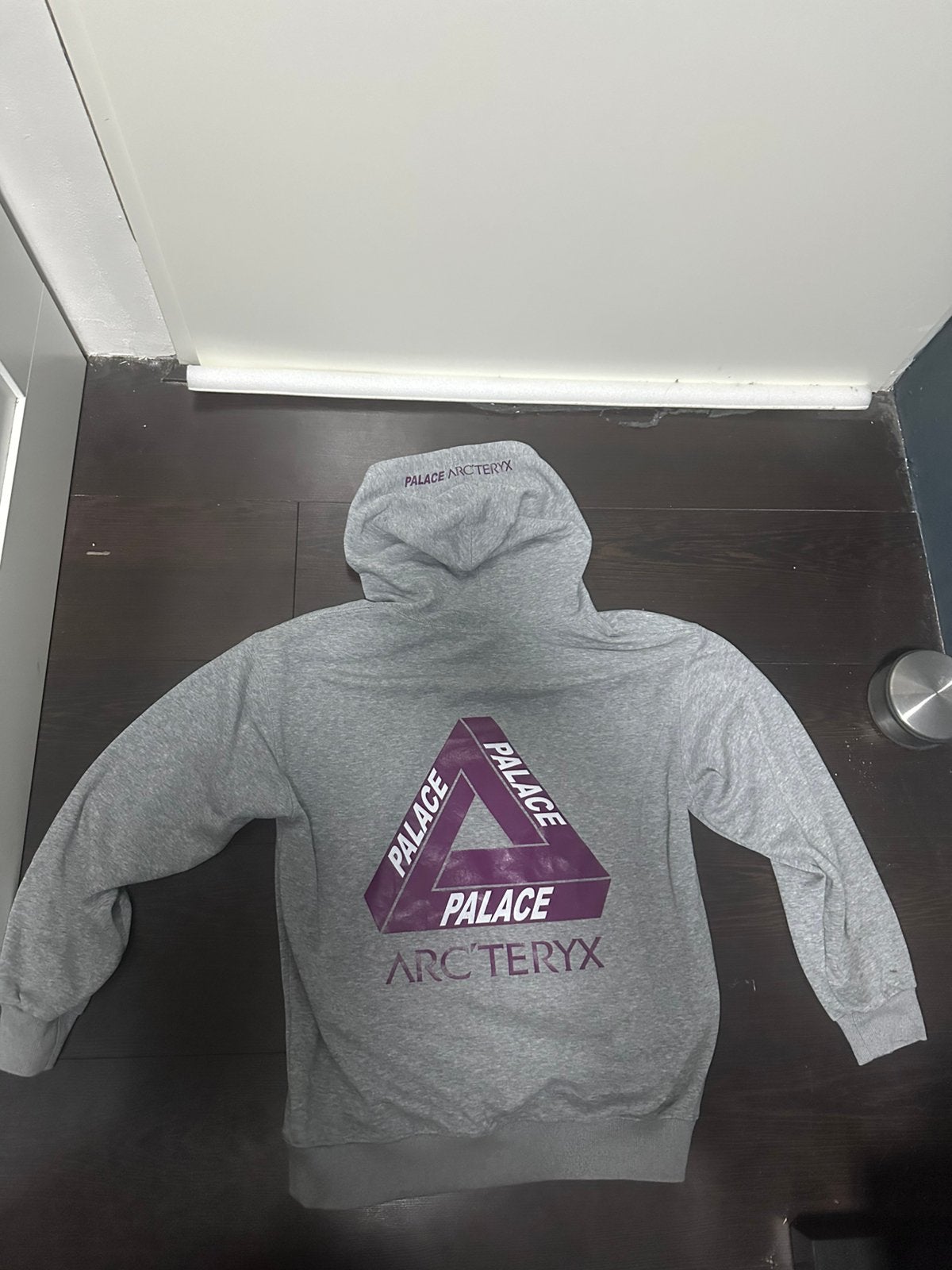 Palace x Arc’teryx hoodie, Ophalen of Verzenden, Zo goed als nieuw, Maat 48/50 (M), Grijs