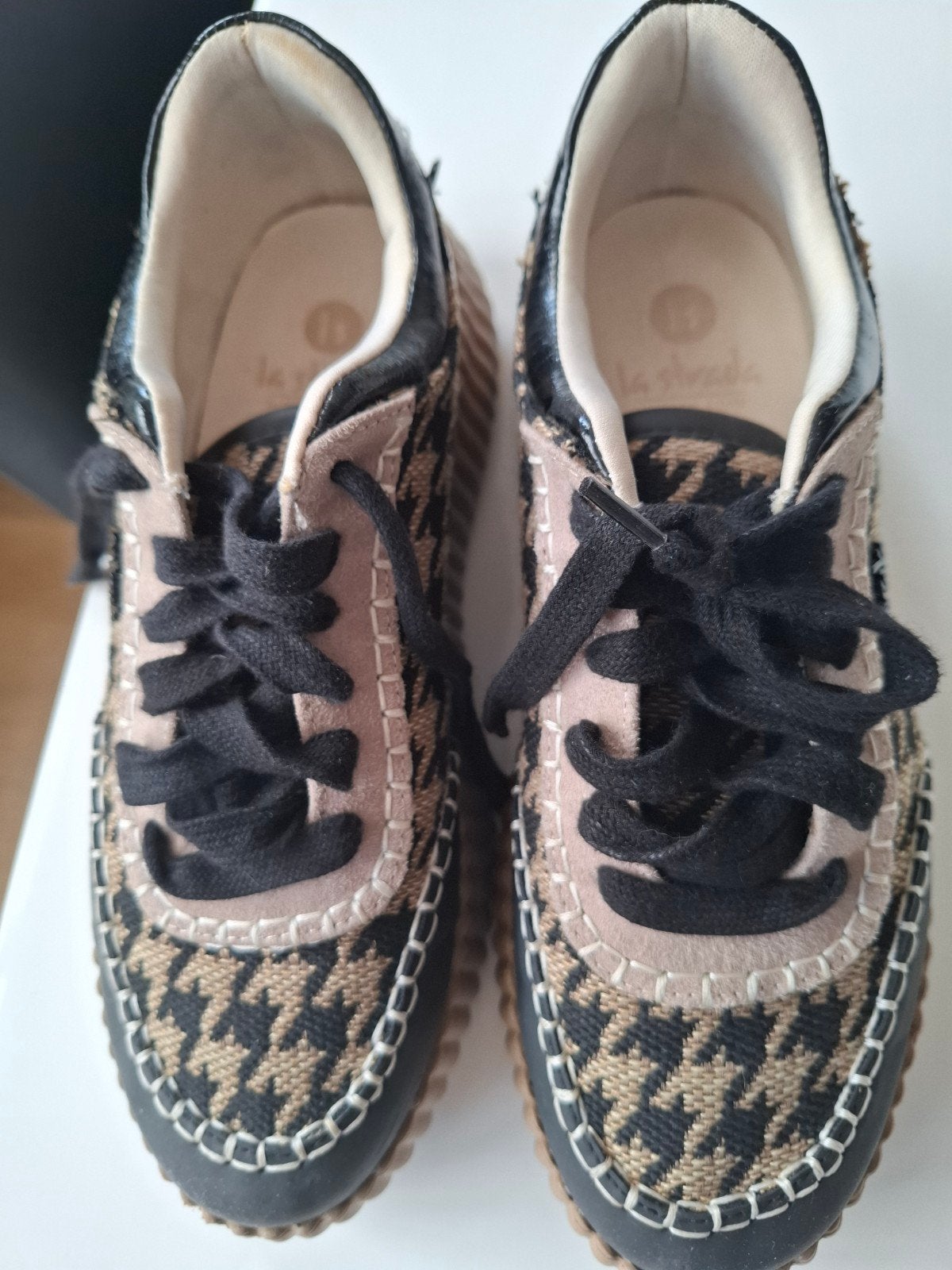 La Strada dames sneakers (maat 38), Ophalen, Beige, Gedragen, Sneakers of Gympen