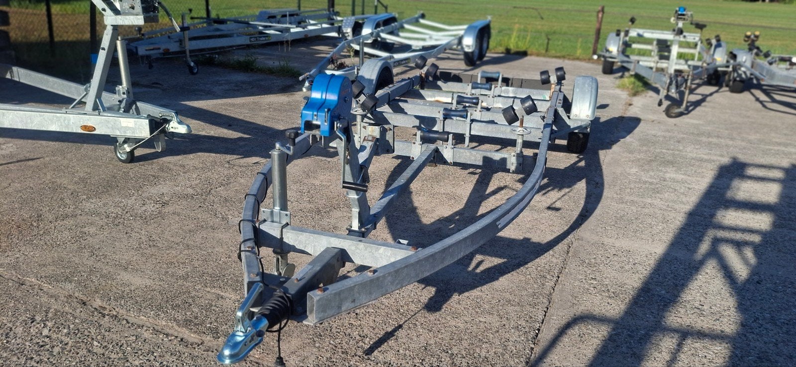 Boot trailer 1400 kg voor stalling of op de weg 1250 euro, Ophalen, Minder dan 1500 kg, Gebruikt, 6 tot 9 meter