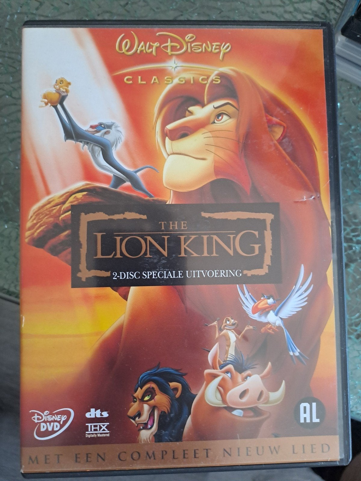 lion king (dvd), Alle leeftijden, Ophalen of Verzenden, Zo goed als nieuw, Europees