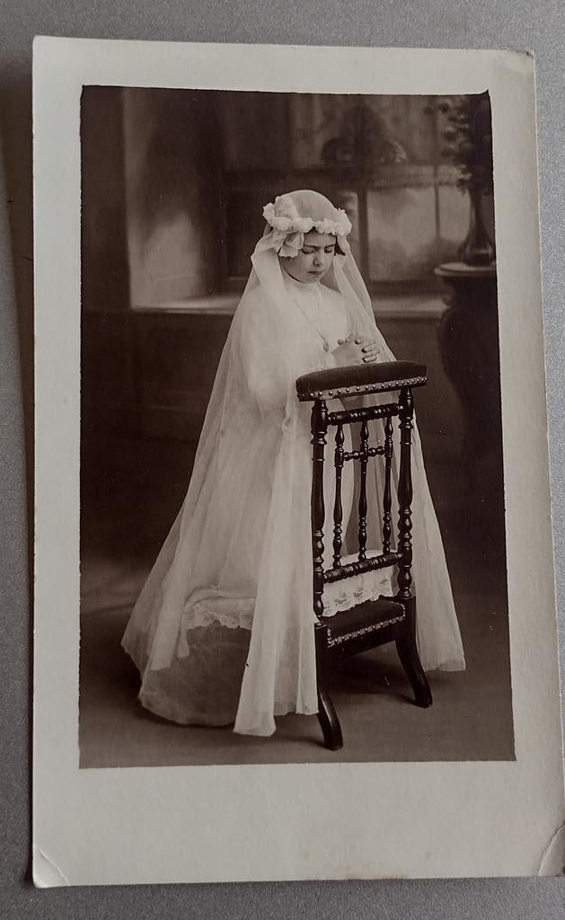 communie foto, Ophalen of Verzenden, Voor 1940