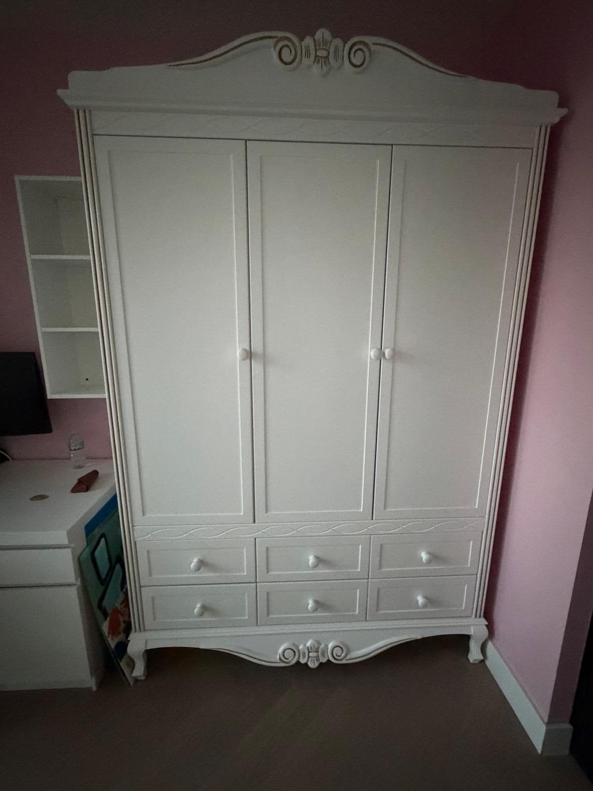 Babykamer massief houten kast, commode, wandplank, Huis en Inrichting, Kasten | Kledingkasten, Gebruikt, 100 tot 150 cm, 200 cm of meer