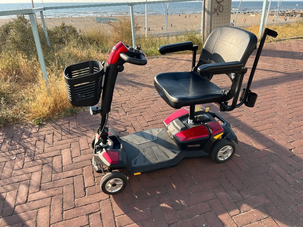 Opvouwbare Scootmobiel Mobilae Pride Gogo Adventure LX Rood, Ophalen, 10 km/u of minder, Pride, 16 t/m 25 km