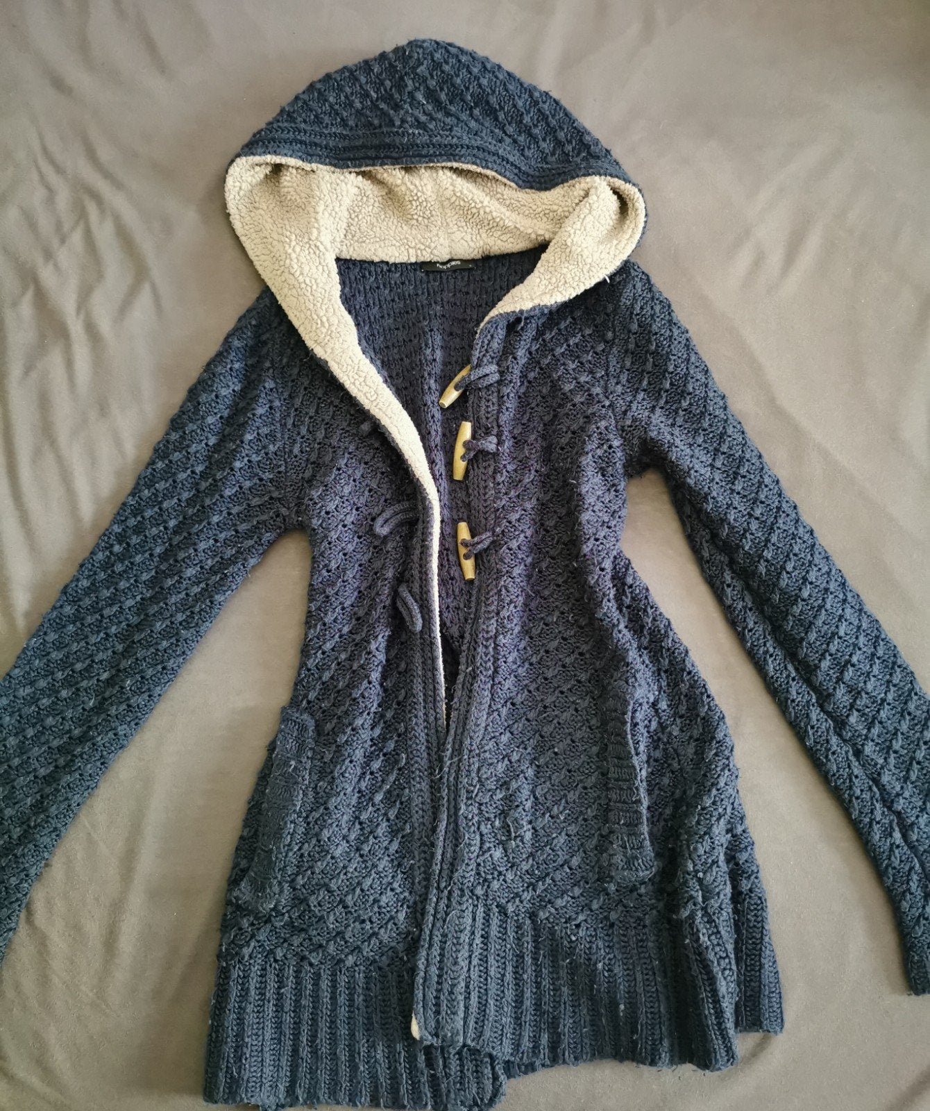 Noppies winterjas/vest met teddy voering, Blauw, Ophalen of Verzenden, Noppies, Maat 36 (S)