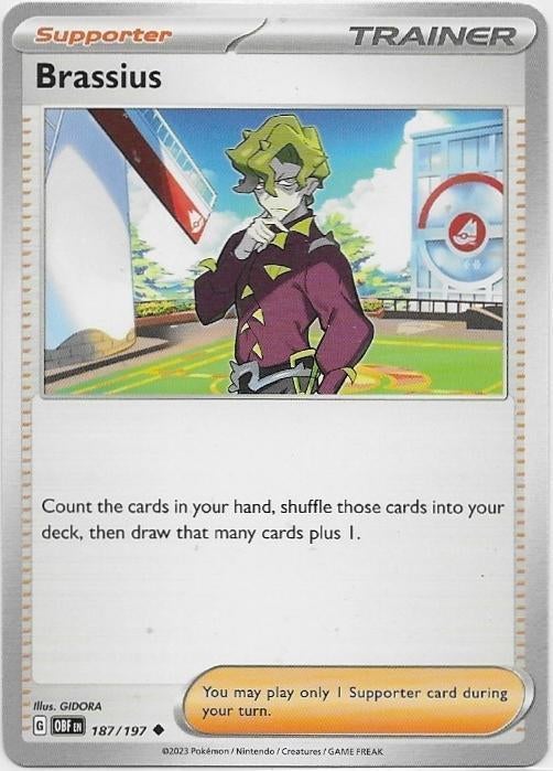 Obsidian Flames,  Brassius [uncommon] 187/197, Verzenden, Nieuw, Losse kaart